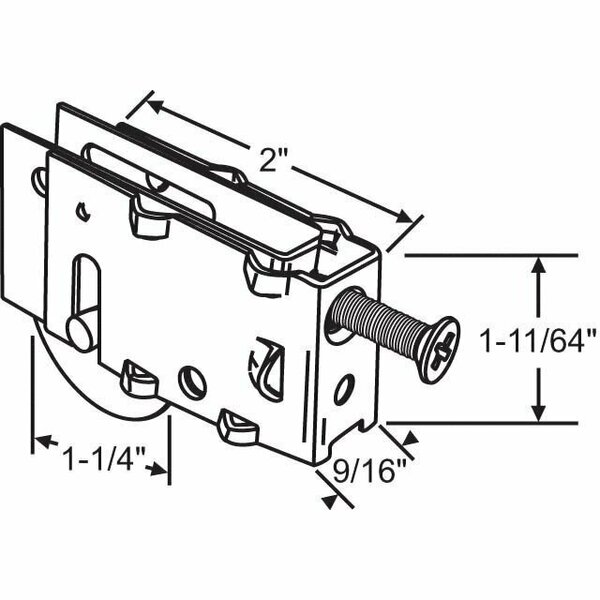 Strybuc Patio Door Roller Assembly 900-7662